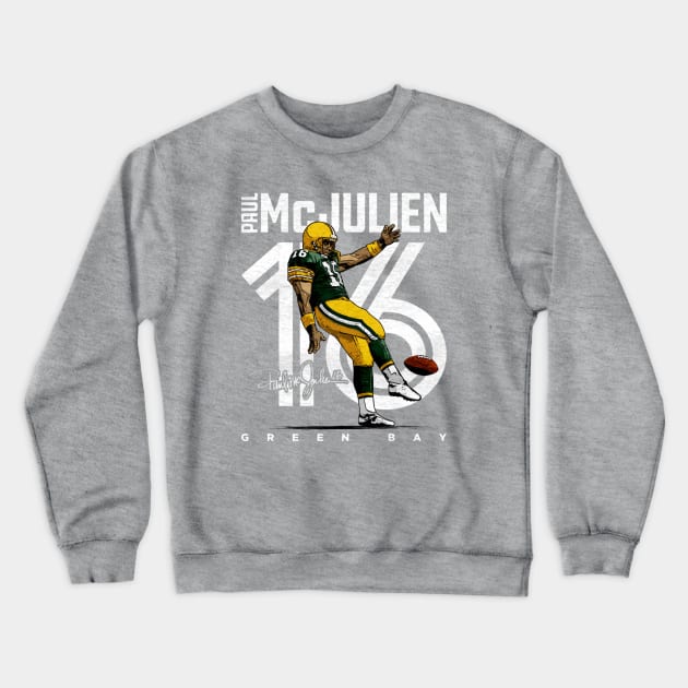 Paul McJulien Green Bay Inline Crewneck Sweatshirt by Buya_Hamkac